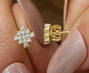 Heliophilia Silver Pendientes de Plata de Ley 925 con Baño de Oro y Circón NRZ999484